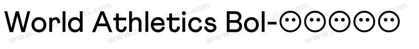 World Athletics Bol字体转换